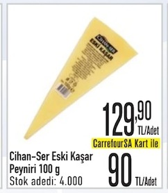 Cihan-Ser Eski Kaşar Peyniri 100G