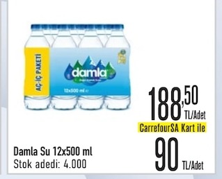 Damla Su 12X500 Ml