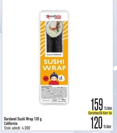 Dardanel Sushi Wrap 120 G California
