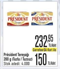 Président Tereyağı 200G