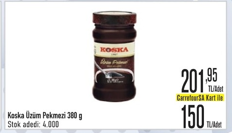 Koska Üzüm Pekmezi 380 G