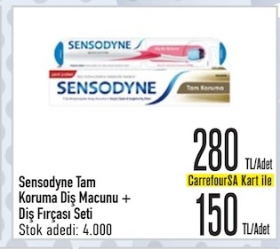 Sensodyne Tam Koruma Diş Macunu + Diş Fırçası Seti