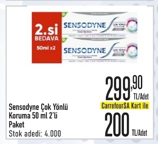 Sensodyne Cok Yonlu Koruma 50Ml 2'Li Paket