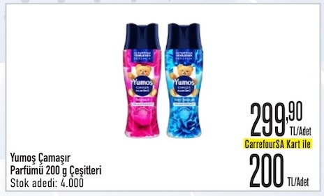 Yumoş Çamaşır Parfümü 200G Çeşitleri