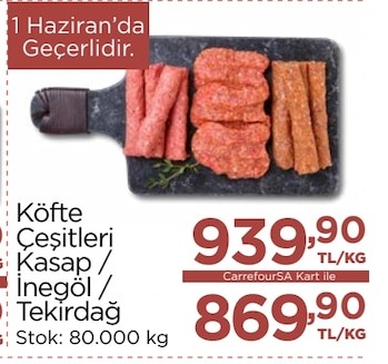 Köfte Çeşitleri Kasap / İnegöl / Tekirdağ 1 Kg