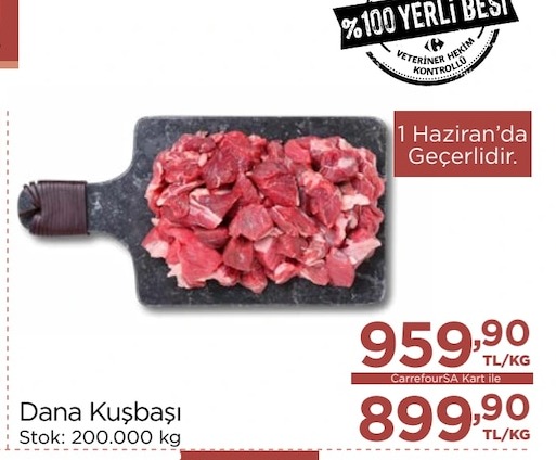 Dana Kuşbaşı 1 Kg