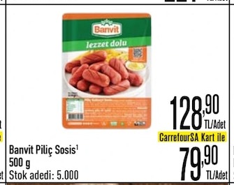 Banvit Piliç Sosis 500G