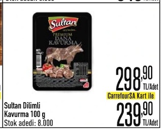 Sultan Dilimli Kavurma 100 G