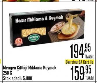 Mengen Çiftliği Mıhlama Kuymağı 250 G