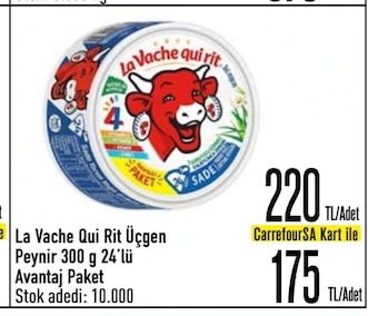 La Vache Qui Rit Üçgen Peynir 300 G 24'Lü