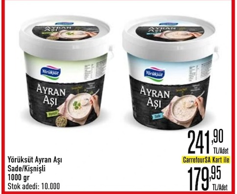 Yörüksüt Ayran Aşı Sade/Kışınlı 1000 Gr