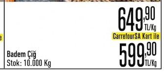 Badem Çiğ 1 Kg