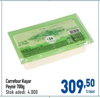 Carrefour Kaşar Peynir 700G