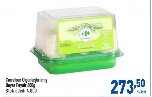 Carrefour Olgunlaştırılmış Beyaz Peynir 600G
