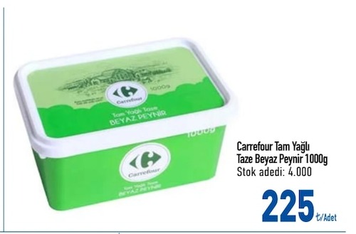 Carrefour Tam Yağlı Taze Beyaz Peynir 1000G