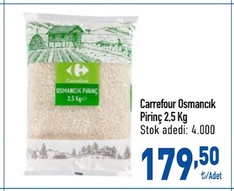 Carrefour Osmancik Pirinc 2.5 Kg