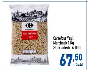 Carrefour Yeşil Mercimek 1Kg