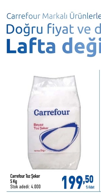 Carrefour Toz Şeker 5 Kg