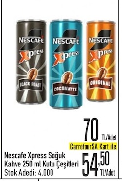 Nescafe Xpress Soğuk Kahve 250 Ml Kutu Çeşitleri