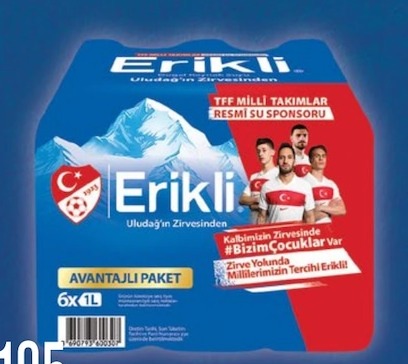 Erikli Doğal Kaynak Suyu 6X1 L