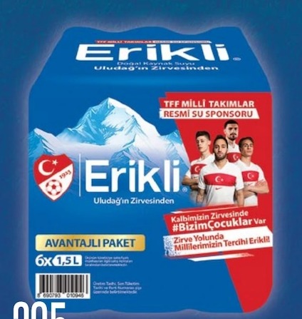 Erikli Doğal Kaynak Suyu 6X1,5 L