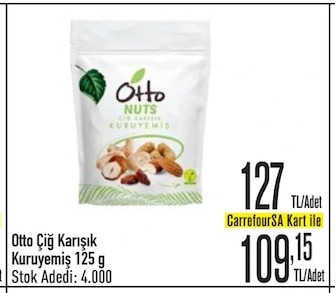 Otto Çiğ Karışık Kuruyemiş 125G