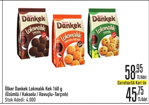 Ülker Dankek Lokmalık Kek 160G