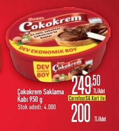 Çokokrem Saklama Kabı 950 G