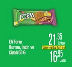 Eti Form Hurma, İncir Ve Çiyali 50 G