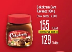 Çokokrem Cam Kavanoz 350 G
