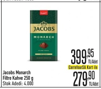 Jacobs Monarch Filtre Kahve 250G