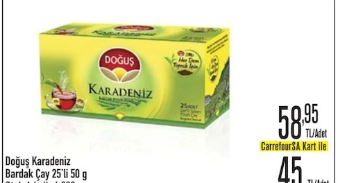 Doğuş Karadeniz Bardak Çay 25'Li 50 G