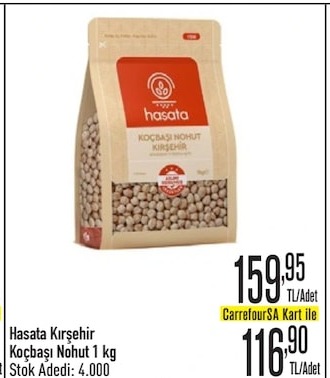 Hasata Kırşehir Koçbaşı Nohut 1 Kg