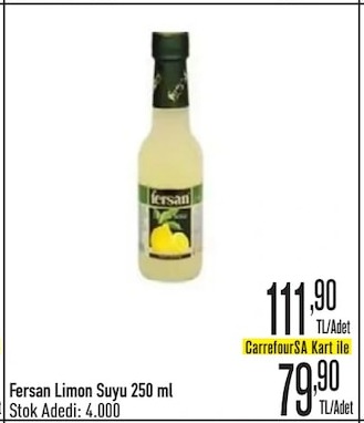 Fersan Limon Suyu 250 Ml