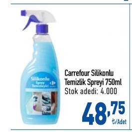 Carrefour Silikonlu Temizlik Spreyi 750Ml