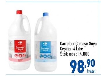 Carrefour Çamaşır Suyu Çeşitleri 4 Litre