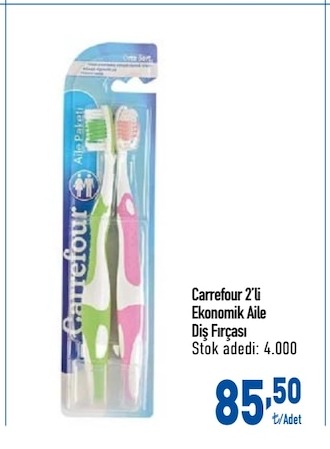 Carrefour 2'Li Ekonomik Aile Diş Fırçası