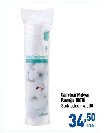 Carrefour Makyaj Pamuğu 100'Lü