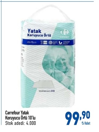 Carrefour Yatak Koruyucu Örtü 10'Lu
