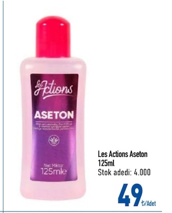 Les Actions Aseton 125Ml
