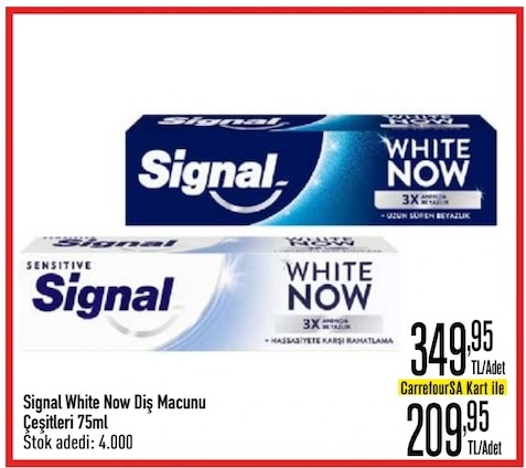 Signal White Now Diş Macunu Çeşitleri 75Ml
