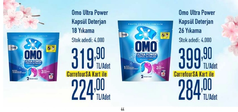 Omo Ultra Power Kapsül Deterjan 18 Yıkama