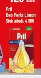 Pril Deo Perls Limon 1 Adet