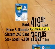 Raid Gece & Gündüz Sistem 240 Saat