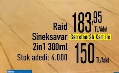 Raid Sineksavar 2In1 300Ml