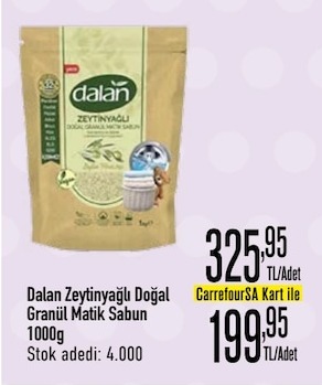 Dalan Zeytinyağlı Doğal Granül Matik Sabun 1000G