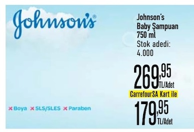 Johnson'S Baby Şampuan 750 Ml
