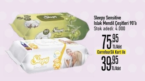 Sleepy Sensitive Islak Mendil Çeşitleri 90'Lı