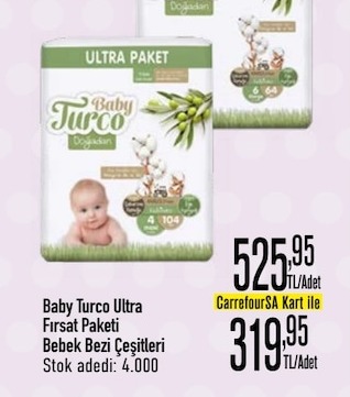 Baby Turco Ultra Fırsat Paketi Bebek Bezi Çeşitleri