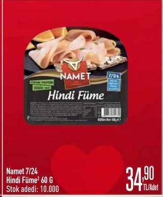Namet 7/24 Hindi Füme 60 G